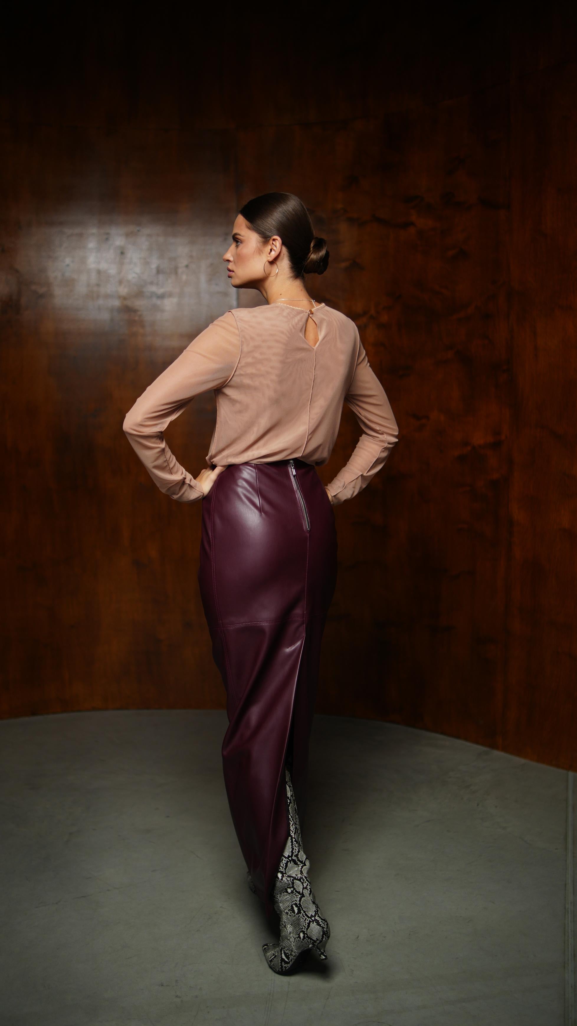 Куртка з високим коміром Deep Plum